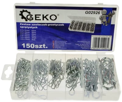 GEKO Assortiment haarspelden - 6 maten - 150 stuks - Duurzaam en gebruiksvriendelijk