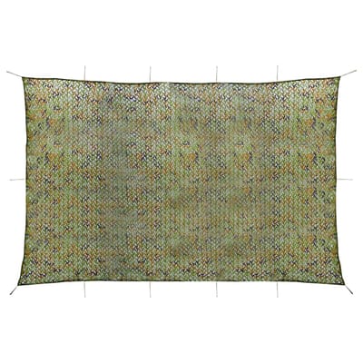 vidaXL - Camouflagenet - met - opbergtas - 6x7 - m - groen