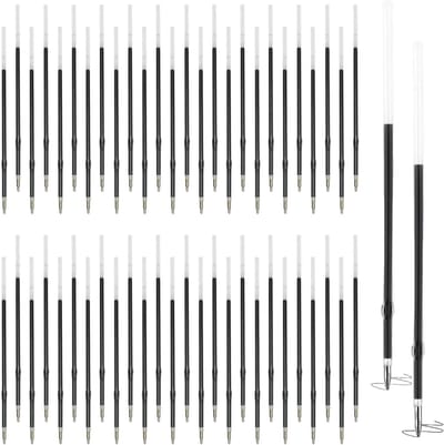 Balpenvullingen 120 stuks - 1,0 mm - blauw en zwart - soepel schrijfgevoel voor kantoor en school - ShopVlot
