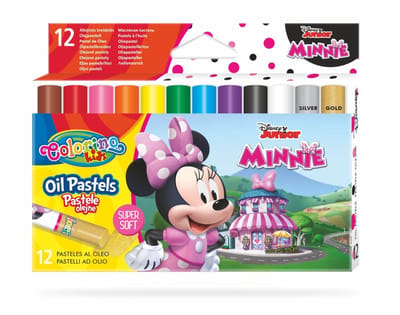 Colorino Minnie oliepastels, 12 kleuren