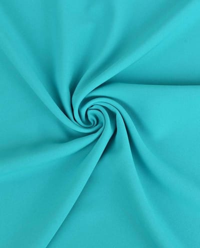 Burlington Stof Uni per Meter – Aqua Blauw – Stevig & Vormvast – Texture Stof – Voor Broeken, Rokken & Colberts
