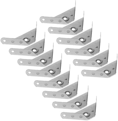 Hoeksteunen - Versteviging - Meubels Repareren - Roestvrij Staal - 20 Stuks - Zilverkleurig