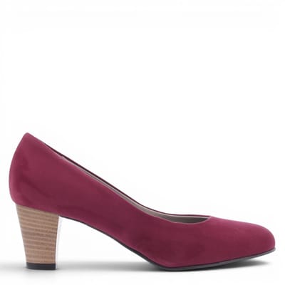 Noë Shoes Nora Pump Ruby Suede