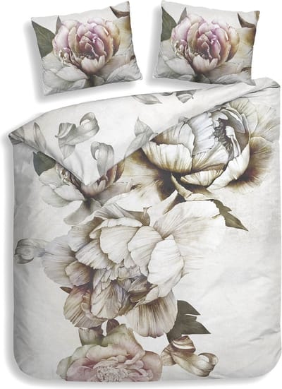 Heckettlane Elena Dekbedovertrek - Tweepersoons - Katoen - 200x200-220cm - Wit