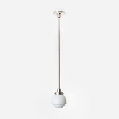 Hanglamp Gispen Vlak 20's Nikkel - Art Deco Trade