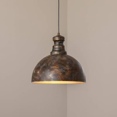 Opviq Hanglamp Saglam, 1-lamp, oud messing, metaal, Ø 40 cm