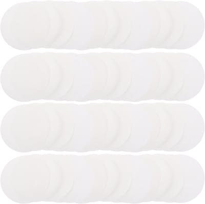 100 Stuks Witte Kwaliteitsfilterpapier, Medium Doorstroomsnelheid, Ronde Filtercirkels voor Chemisch Laboratorium, 7 cm, Perfect voor Experimenten en Analyse