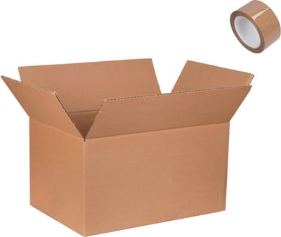 Verhuisdoos 1 stuk GROOT Karton 700 x 500 x 500 mm Kartonnen Verhuisdozen dubbele Golf Bruin Doos 70 x 50 x 50 cm opbergdoos STEVIG 5-laags karton 660g/m2