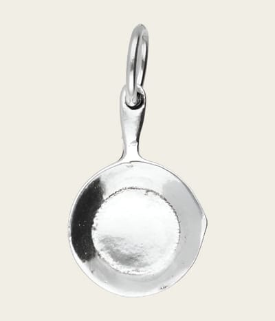 Zilveren Koekenpan kettinghanger