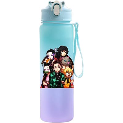 Anime Demon Slayer 750ML Waterfles Cartoon Grote Capaciteit Drinkbeker Draagbare Buitensport Waterbeker Kinderen Cadeau