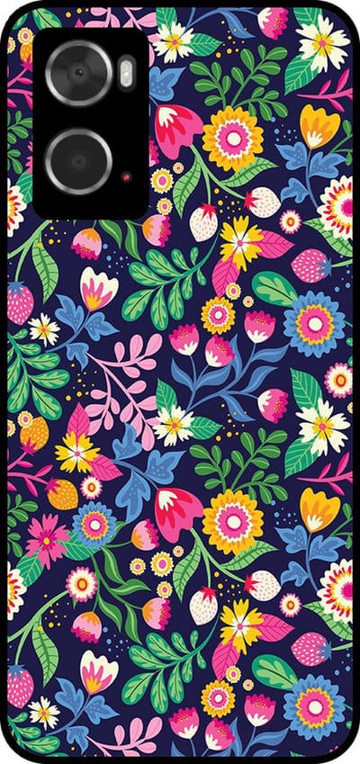 Smartphonica Telefoonhoesje Geschikt voor Oppo A36 / A76 / A96 met bloemen opdruk - TPU backcover case flower design geschikt voor Oppo A36;Oppo A76;Oppo A96