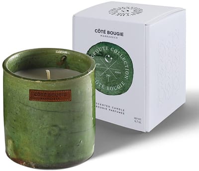 Côté Bougie - Geurkaars Bougie Tamegroute Verte Menthe en Thé Medium - Kaarsen