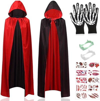 Dailygoods- Vampiercape met Capuchon - Zachte/Comfortabele Cape