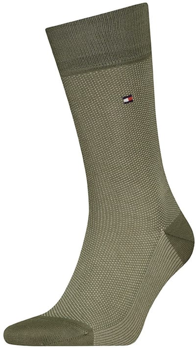 Tommy Hilfiger heren sokken premium birdseye groen
