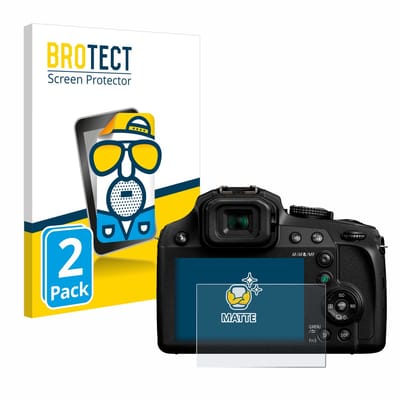 BROTECT - Screenprotector voor Panasonic Lumix DC-FZ82 / FZ82D - Folie Beschermfolie matte 2 Stuks