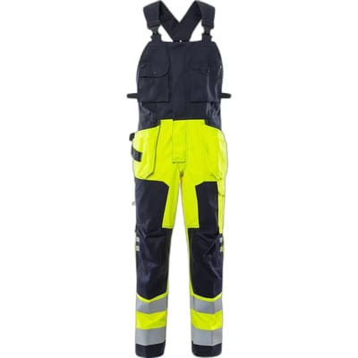 Fristads Flamestat Hi Vis Amerikaanse Overall Klasse 2 1075 Aths - Hi-Vis geel/marineblauw - C44