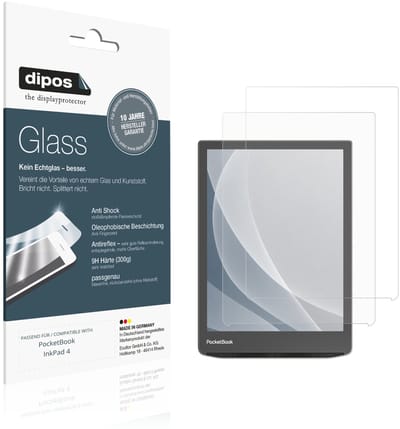 dipos – 2x Matte Pantserfolie geschikt voor PocketBook InkPad 4 | 9H Screenprotector