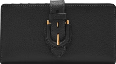 FOSSIL Portemonnee Harwell Tab Bifold Black Zwart