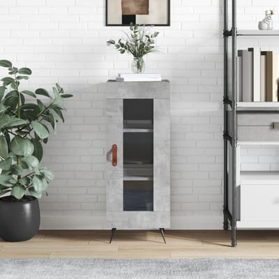vidaXL - Dressoir - 34,5x34x90 - cm - bewerkt - hout - betongrijs