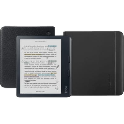 Kobo Libra Colour Zwart + Notebook Sleep Cover Zwart