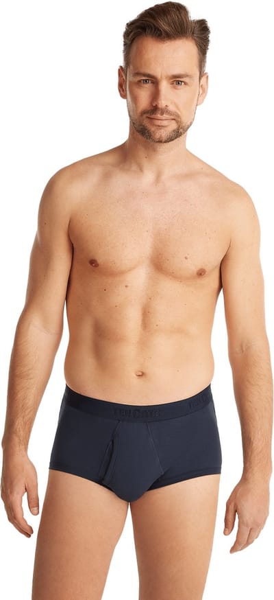 Ten Cate Basics organic cotton stretch slip met gulp navy 2-pack voor Heren | Maat XL