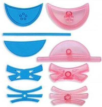 JEM Shoe Tops set/4 | Extra set uitsteekvormen voor damesschoenen