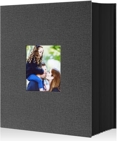 Cosensi- Fotoalbum Grote Capaciteit - Fotoalbum 10x15 cm - Plakalbum 1000 Foto's - Linnen Cover - 125 Bladen - Schone Bewaring - Fotoboek