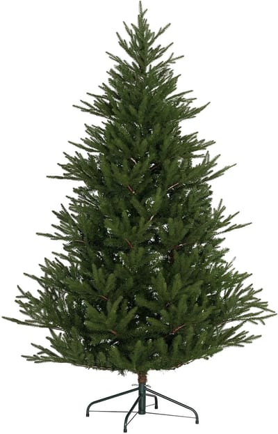 kerstboom - Kunstkerstboom - Realistisch uiterlijk - Vlamvertragend - Stabiele metalen voet - 183 cm - Groen