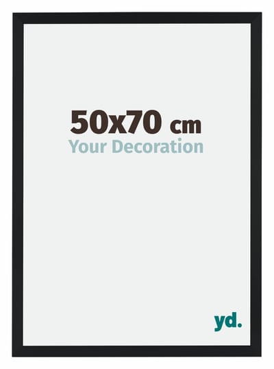 Your Decoration - Fotolijst 50x70 cm - MDF - Zwart Mat - Catania
