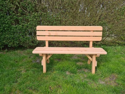 Douglas Tuinset 200 cm – Tuintafel met 2 Bankjes – 8 Personen – Handgemaakt – Houten Tuinset voor Buiten – Robuust