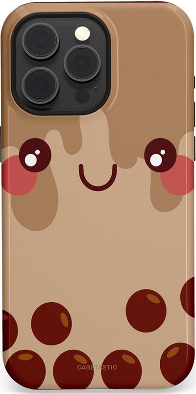 Casetastic Hoesje Geschikt voor Apple iPhone 15 Pro Max Magsafe - Stijlvolle Beschermende Duo-layer Case - Smeltende choco bolletjes