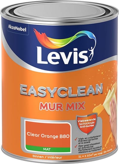 Levis - Easyclean Mur Mat Mix - Clear Orange B80 - Mengverf - 1 L