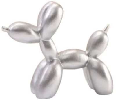DWIH - Standbeeld Ballon Hond - Jeff Koons kleine replica - Zilver - Decoratie - 9 cm