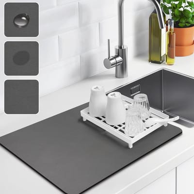 Droogmat voor Afwas - Sneldrogend, Absorberend en Antislip - Ideaal voor Keuken en Afwas
