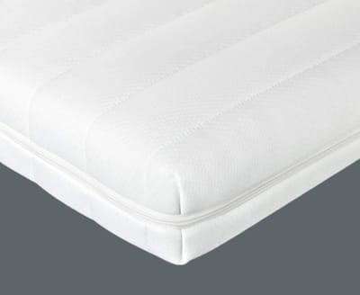 Topper matras 100x200 cm - koudschuim - comfort plus tijk - topdekmatras - 5 cm hoog - Gemiddeld