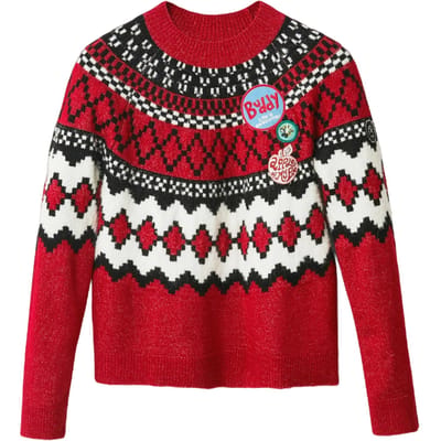 Desigual Dames Rode Breiwerk