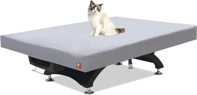 Tafelhoes - Pooltafel Beschermhoes - Tafel Beschermen - Waterdicht All-Season - 8FT - Lichtgrijs