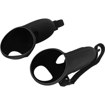 Poignées en Silicone pour Manette VR Housse Stable Anti-Glissement Housse de Poignées Protectrice en Silicone avec Main de Manette Réglable noir