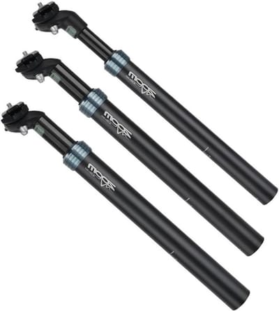 Fiets Zadelpen - Zadelbuis Pijp - Comfortabel Fietsen - Verstelbare Klem - 27.2-33.9mm - Zwart