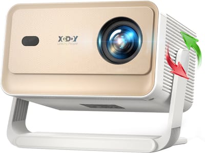 XGODY Gimbal N6 Pro Beamer - Netflix Officieel Gecertificeerd - 700 ANSI Lumen Full HD 1080P - Autofocus & 4K Ondersteuning - Draaibare Standaard 135° - Home Cinema Projector met Bluetooth/WiFi 6