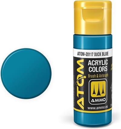 AMMO by Mig Jimenez Hobbyverf Acrylverf - MIG 20117 ATOM - Duck Blue - Acryl - 20ml Verf flesje