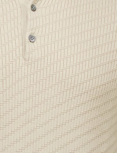 Born With Appetite poloshirt korte mouw beige