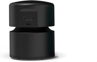 Mini stofzuiger-kleine stofzuiger-Bureaustofzuiger - Mini-bureaustofzuiger, energiebesparend - Tot 400 minuten batterijduur - Draadloos 360º roterend ontwerp - Geschikt voor toetsenborden/thuis/kantoor - zwart - 10,5 x 8 cm