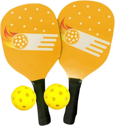 Peddelset Kinderen - Buiten Tennisrackets - Sport en Spel - Honingraat Technologie - 2 Peddels 2 Ballen - Niet gespecificeerd