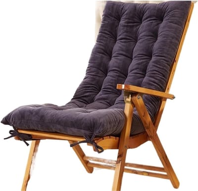 Zitkussen met Rugleuning - Stoelkussen Terras - Buiten Zitten - Royale Vulling - 48x120cm - Grijs