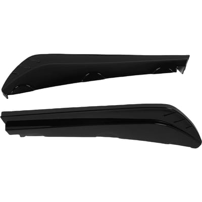 2PCS Lèvre de Pare-chocs Arrière Splitter Canard Protecteur Côté Gauche Droit 40cm Anti-Collision Diffuseur de Pare-chocs Arrière Spoiler Glossy black black