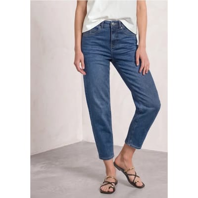 High Waist Barrel Leg jeans in Loose Fit