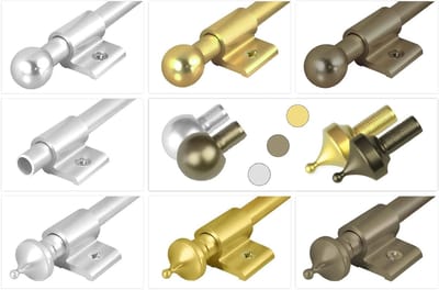 Tapijtstangen Set - Trapdecoratie - Trap Loper - Geanodiseerd Aluminium - 2 Stuks - Goud