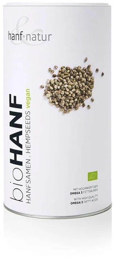 Hanf Natur - Hennepzaad Ongepeld Biologisch – 1KG – Rijk aan Eiwitten & Vezels – Vegan Superfood voor Smoothies, Brood & Ontbijt