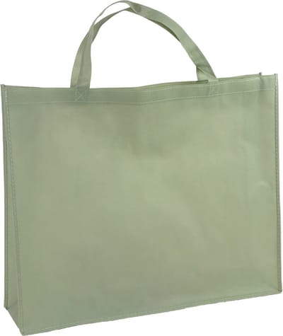 Shopper Bag - 10 stuks - Groen - 54x45x14cm - Non Woven - Shopper tas
